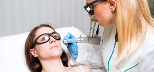 To carry out the procedures for rejuvenation of the skin and the laser